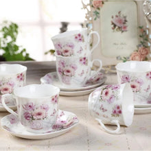 Load image into Gallery viewer, Tea Cups and Saucers Set of 6
