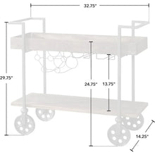 Load image into Gallery viewer, Serving Cart With Wine Rack
