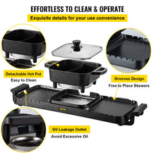 Load image into Gallery viewer, 2 in 1 Electric Grill Pan
