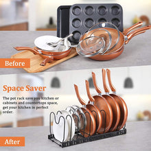 Load image into Gallery viewer, Pots &amp; Pans Organizer Rack
